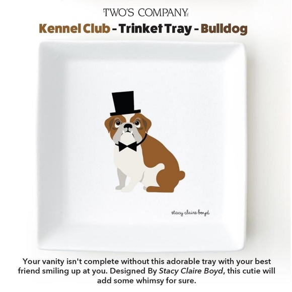 Two's Company Other - Bulldog Trinket Tray Go Dawgs UGA